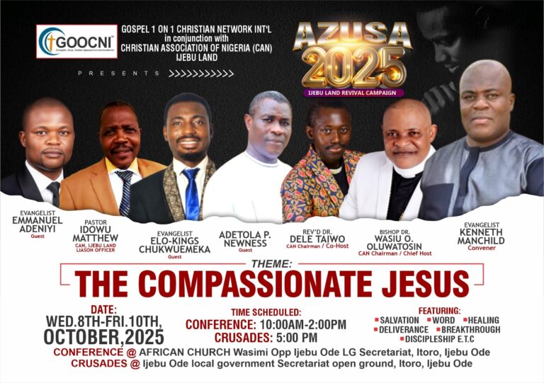 Ijebuland Set For 3-Day Power-Packed Crusade Ijebuland Set For 3-Day Power-Packed Crusade