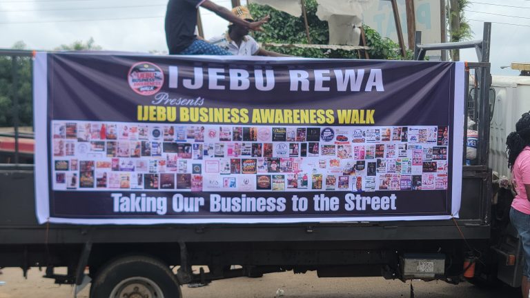 IJÉBU BUSINESS AWARENESS WALK: YOUTHS TAKE CENTRE STAGE IN DRIVE TO PROMOTE LOCAL BUSINESSES